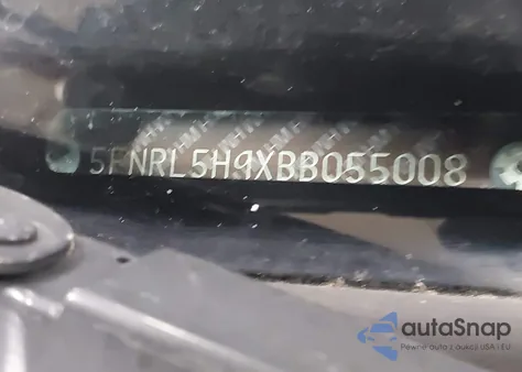 2011 Honda Odyssey Touring/Touring Elite from USA, damaged, VIN 5FNRL5H9XBB055008